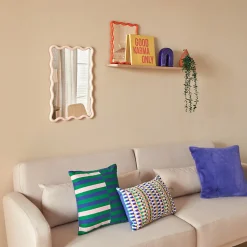 Atmosphera Créateur D'Intérieur Miroir vague Judy beige 60x38cm - Atmosphera* Miroir|Miroir