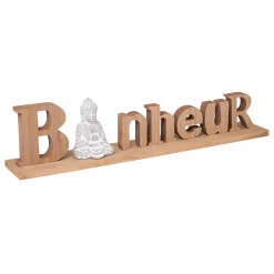 Atmosphera Créateur D'Intérieur Mot à poser bouddha Bonheur H11 - 5 cm - Atmosphera* Statue Décorative