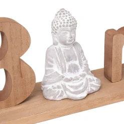 Atmosphera Créateur D'Intérieur Mot à poser bouddha Bonheur H11 - 5 cm - Atmosphera* Statue Décorative