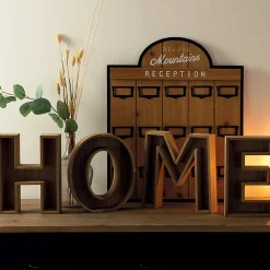 Atmosphera Créateur D'Intérieur Mot à poser Home - bois H26 cm - Atmosphera* Statue Décorative