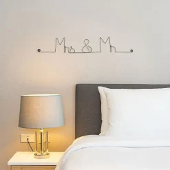 Best Bijoux De Mur Mrs & Mr - Sculpture fil de fer 50-60 cm -