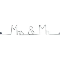 Best Bijoux De Mur Mrs & Mr - Sculpture fil de fer 50-60 cm -