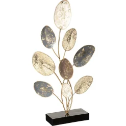 Atmosphera Créateur D'Intérieur Objet déco Feuilles - métal - argent & doré H53 cm - Atmosphera* Statue Décorative