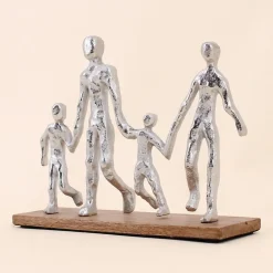 Best Ornami Objet déco silhouette famille 20cm