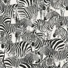 Best Origin Wallcoverings papier peint zèbres noir et blanc - 53 cm x 10.05 m - 347453