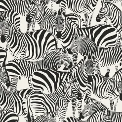 Best Origin Wallcoverings papier peint zèbres noir et blanc - 53 cm x 10.05 m - 347453