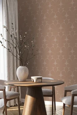 Best Origin Wallcoverings papier peint ornement rose terracotta - 50 x 900 cm - 347923