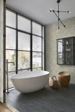 Best Origin Wallcoverings papier peint ornement marron clair - 53 cm x 10.05 m - 347034