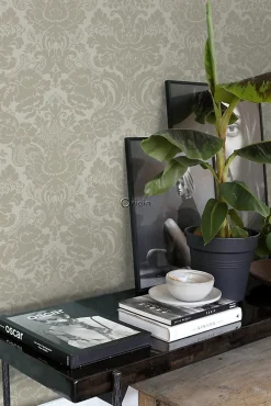 Best Origin Wallcoverings papier peint ornement marron clair - 53 cm x 10.05 m - 347034