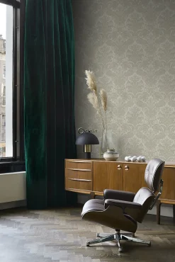 Best Origin Wallcoverings papier peint ornement marron clair - 53 cm x 10.05 m - 347034
