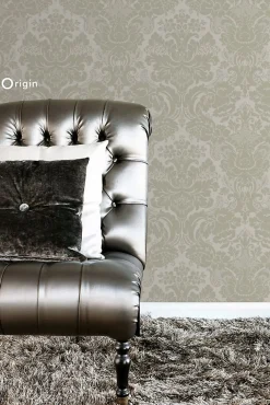 Best Origin Wallcoverings papier peint ornement marron clair - 53 cm x 10.05 m - 347034