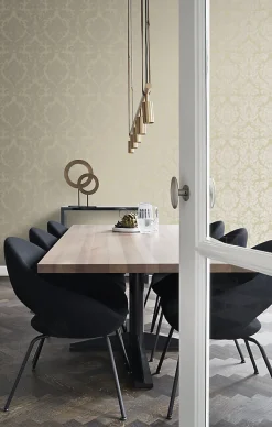 Best Origin Wallcoverings papier peint ornement beige chaud - 53 cm x 10.05 m - 346238