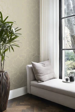 Best Origin Wallcoverings papier peint ornement beige chaud - 53 cm x 10.05 m - 346238
