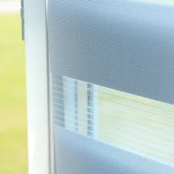 Volet-Moustiquaire Pack éco de 2 stores Jour Nuit Gris H 150 cm x L 32 cm sans perçage* Store Enrouleur Jour Nuit
