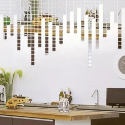 Sale Ambiance Sticker Pack de 100 stickers miroirs mosaïques 2 x 2 cm - Autocollants stickers adhésifs effet miroir