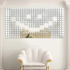 Sale Ambiance Sticker Pack de 100 stickers miroirs mosaïques 2 x 2 cm - Autocollants stickers adhésifs effet miroir