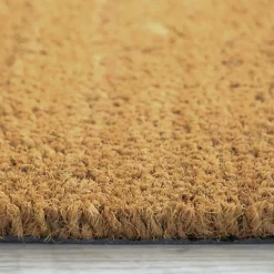 Clearance Décoweb Paillasson - Tapis brosse Coco - Ecru - Ep, 23 mm - Rouleau de 2m x 2m