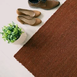 Décoweb Paillasson - Tapis brosse Coco - Rouille - Ep 17 mm - Rouleau de 2m x 9m* Tapis D'Entrée Et Paillasson