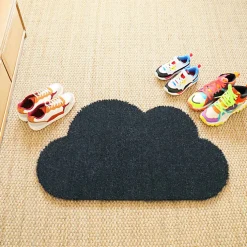 Décoweb Paillasson Coco - Nuage - Anthracite - 50 x 85 cm* Tapis D'Entrée Et Paillasson