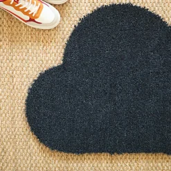 Décoweb Paillasson Coco - Nuage - Anthracite - 50 x 85 cm* Tapis D'Entrée Et Paillasson