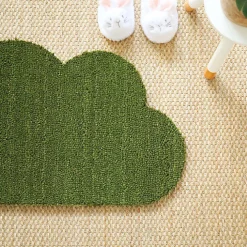 Décoweb Paillasson Coco - Nuage - Vert - 50 x 85 cm* Tapis D'Entrée Et Paillasson