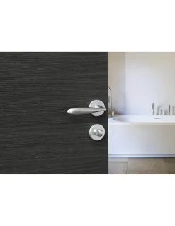 Discount Thirard Paire de béquilles Luxor pour porte, carré 7mm, chromé satiné -