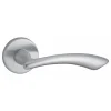 Thirard Paire de béquilles Maxima pour porte, carré 7mm, chromé satiné -* Poignée Sur Rosace
