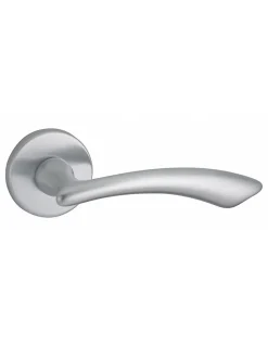 Thirard Paire de béquilles Maxima pour porte, carré 7mm, chromé satiné -* Poignée Sur Rosace