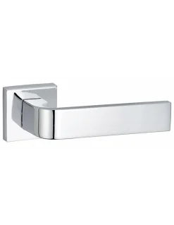Discount Thirard Paire de béquilles Monza pour porte, carré 7mm, chromé brillant -
