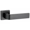 Thirard Paire de béquilles Monza pour porte, carré 7mm, noir mat -* Poignée Sur Rosace