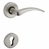 Thirard Paire de béquilles pour porte, carré 7mm, nickelé satiné -