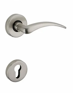Thirard Paire de béquilles pour porte, carré 7mm, nickelé satiné -