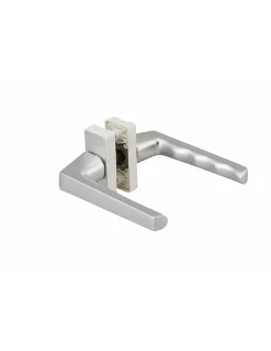 Thirard Paire de béquilles pour porte, carré 7mm avec fourreau 7 à 8mm fourni, argent -* Poignée Sur Rosace