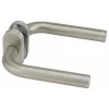 Thirard Paire de béquilles pour porte, carré 7mm, rosace ovale, aspect inox -* Poignée Sur Rosace