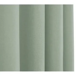 Univers Décor Paire de rideaux tamisants à œillets Effet Lin "Moonlight" Menthe* Rideau Tamisant
