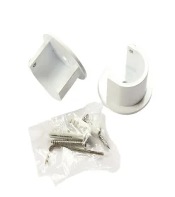 Secodir Paire de Supports de Naissance en Métal - Tringle Rideau diamètre 20 mm* Tringle À Rideau À Composer