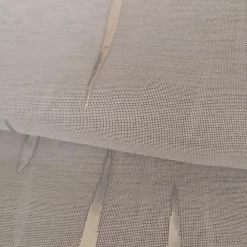 Outlet Dylrev Paire de voilages en polyester avec impression métallique, 60x90cm, gris, prêts à poser