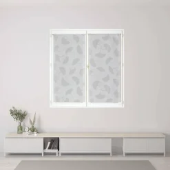 Sale Dylrev Paire de Voilages Jacquard Fleurs de Ginkgo 60x160cm Gris.