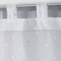 Paris Prix Paire de Voilages "Orion" 60x160cm Blanc* Brise-Bise