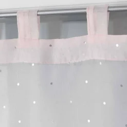 Paris Prix Paire de Voilages "Orion" 60x90cm Rose* Brise-Bise