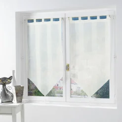Paris Prix Paire de Voilages "Salina" 60x160cm Naturel* Brise-Bise
