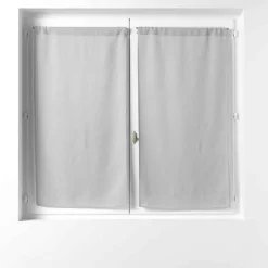 Paris Prix Paire de Voilages "Soane" 60x120cm Gris* Brise-Bise