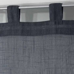 Paris Prix Paire de Voilages "Zazy" 60x160cm Anthracite* Brise-Bise
