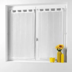 Clearance Douceur D'Intérieur Paire Voilages 2 x Linahe -