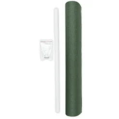 Clearance Madeco Panneau japonais occultant uni vert kaki l.45 x H.260cm