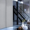 New Madeco Panneau japonais tamisant uni chiné gris l.45 x H.260cm