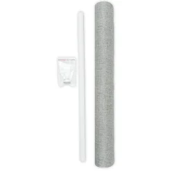 New Madeco Panneau japonais tamisant uni chiné gris l.45 x H.260cm