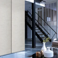 Online Madeco Panneau japonais tamisant effet lin beige l.45 x H.260cm