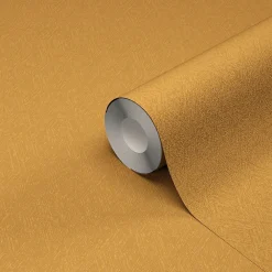 Clearance GoodHome Papier peint à motif vinyle intissé Thar ocre 53 cm