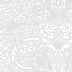Clearance William Morris at Home Papier peint à peindre vinyle intissé fleuri L.1000 x l.52 cm William Morris Strawberry